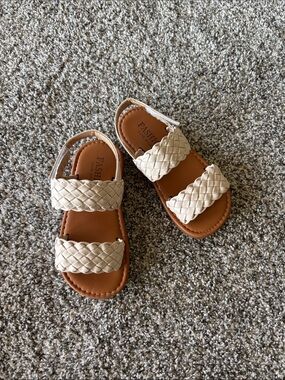 Kids' Braided Cream Sandals